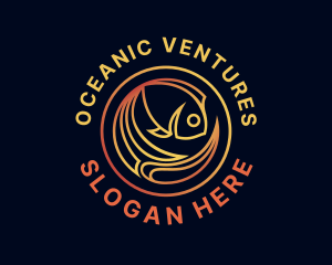 Fish Marine Aquarium logo design