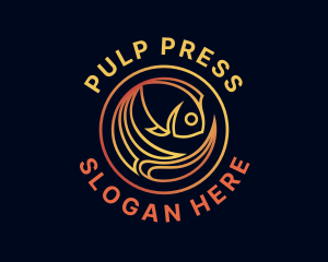 Fish Marine Aquarium logo design