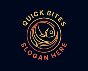 Fish Marine Aquarium logo design