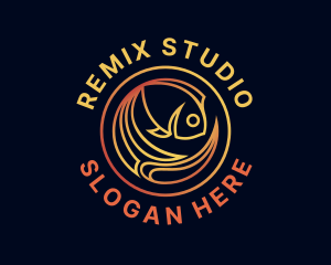 Fish Marine Aquarium logo design