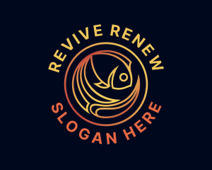 Fish Marine Aquarium logo design