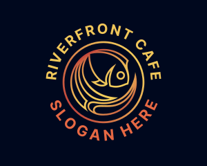 Fish Marine Aquarium logo design