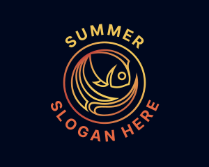 Fish Marine Aquarium logo design