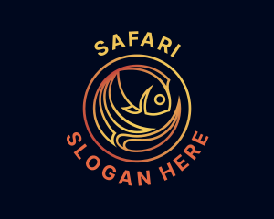 Fish Marine Aquarium logo design