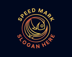 Fish Marine Aquarium logo design