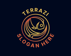 Fish Marine Aquarium logo design