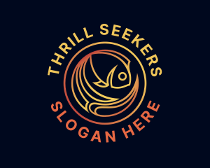 Fish Marine Aquarium logo design