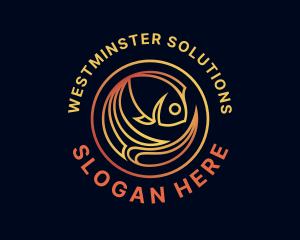 Fish Marine Aquarium logo design