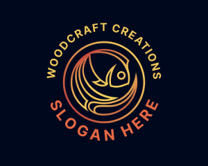 Fish Marine Aquarium logo design