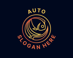 Fish Marine Aquarium logo design