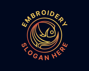 Fish Marine Aquarium logo design