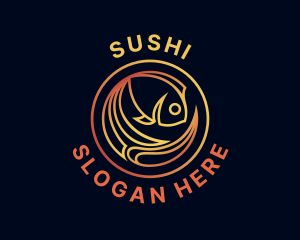 Fish Marine Aquarium logo design