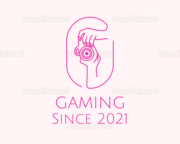 Pink Camera Photographer Logo