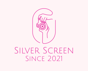 Digital Camera - Pink Camera Photographer logo design