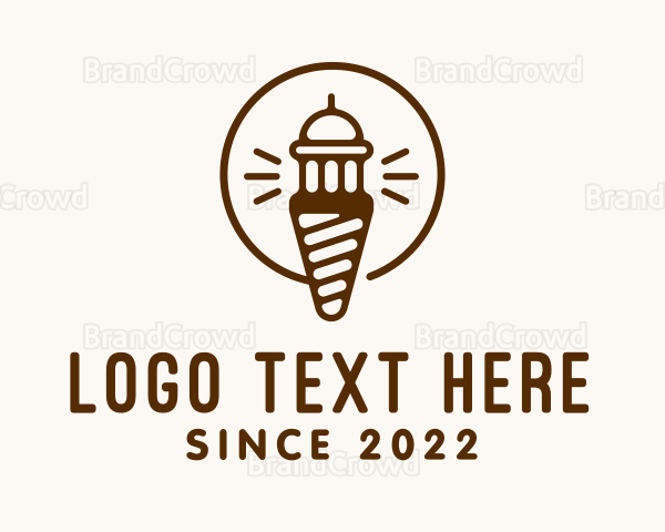 Light House Ice Cream Tower Logo