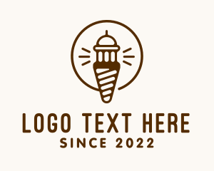 Smoothie - Light House Ice Cream Tower logo design