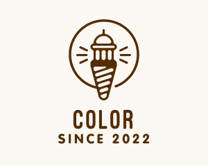 Cold - Light House Ice Cream Tower logo design