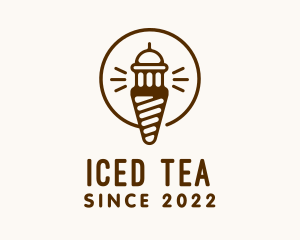 Light House Ice Cream Tower logo design