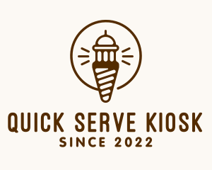 Light House Ice Cream Tower logo design