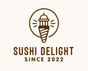 Light House Ice Cream Tower logo design