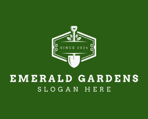 Garden Shovel Landscaping logo design