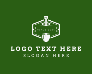 Garden Shovel Landscaping Logo