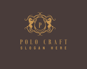 Polo - Golden Horse Crest logo design