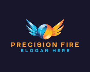 Fire Ice Wings logo design