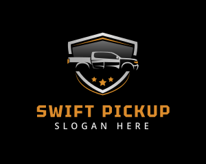 Pickup - Pickup Automobile Badge logo design