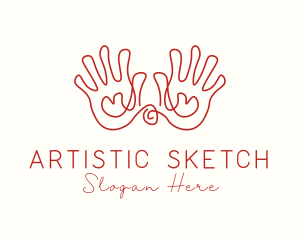 Drawing - Hand Drawing Sketch logo design