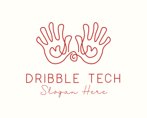 Dribble - Hand Drawing Sketch logo design