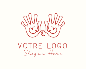 Preschool - Hand Drawing Sketch logo design