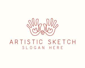 Hand Drawing Sketch logo design