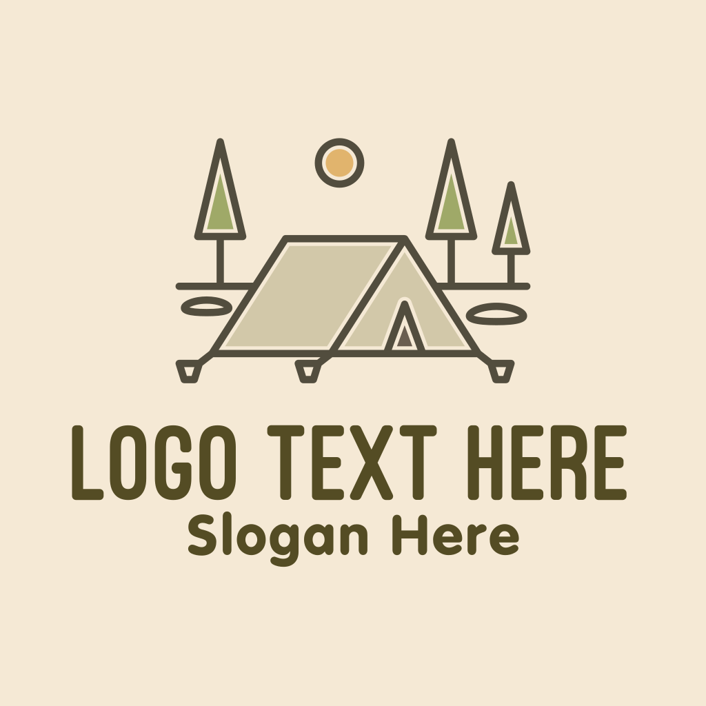 Tent Outdoor Camping  Logo  BrandCrowd Logo  Maker 