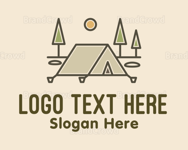Tent Outdoor Camping Logo
