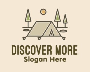 Explore - Tent Outdoor Camping logo design