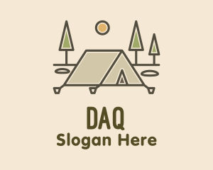 Tent Outdoor Camping  logo design