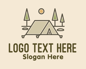 Tent Outdoor Camping  Logo