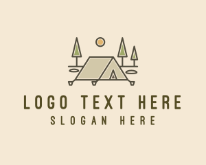 Tent Outdoor Camping  logo design