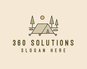 Tent Outdoor Camping  logo design