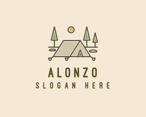 Tent Outdoor Camping  logo design