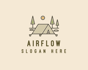 Tent Outdoor Camping  logo design