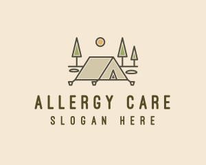 Tent Outdoor Camping  logo design