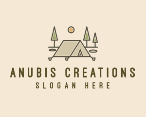 Tent Outdoor Camping  logo design