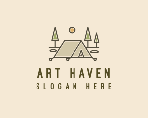 Tent Outdoor Camping  logo design