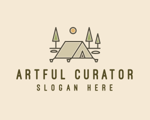 Tent Outdoor Camping  logo design