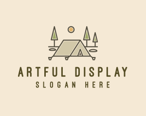 Tent Outdoor Camping  logo design