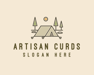 Tent Outdoor Camping  logo design