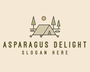 Tent Outdoor Camping  logo design