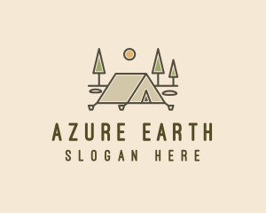 Tent Outdoor Camping  logo design